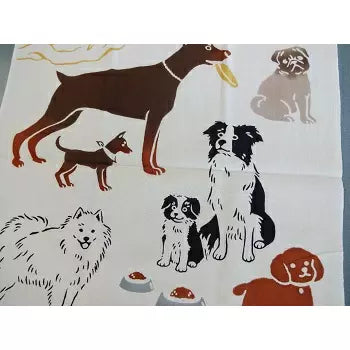 犬種をモチーフにした日本の伝統手染め布「ケネマ手ぬぐい」