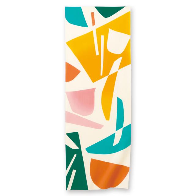 ケネマ手ぬぐい モダンな食器 日本の伝統的な手染め布