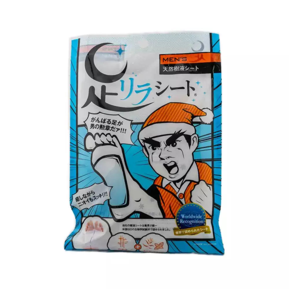 木の恵 足裏フットデトックスシート 男性用 6枚入