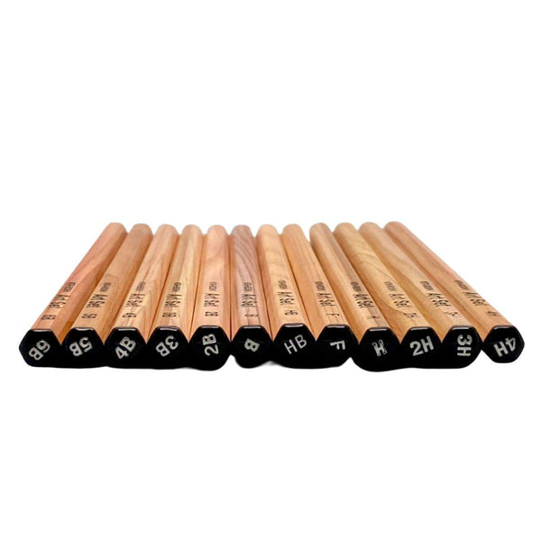 キタボシ 4H-6B アートセット デッサン用鉛筆 12本