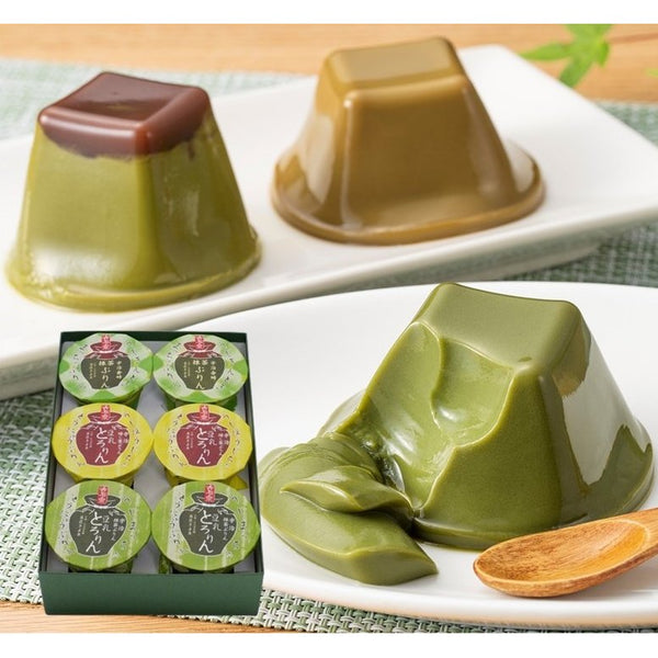 清泉 宇治抹茶&ほうじ茶プリン 3種詰合せ 6個入