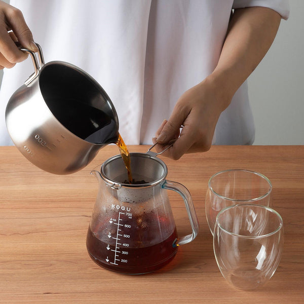 Kogu ステンレス製茶葉ストレーナー 深型ステンレスメッシュふるい