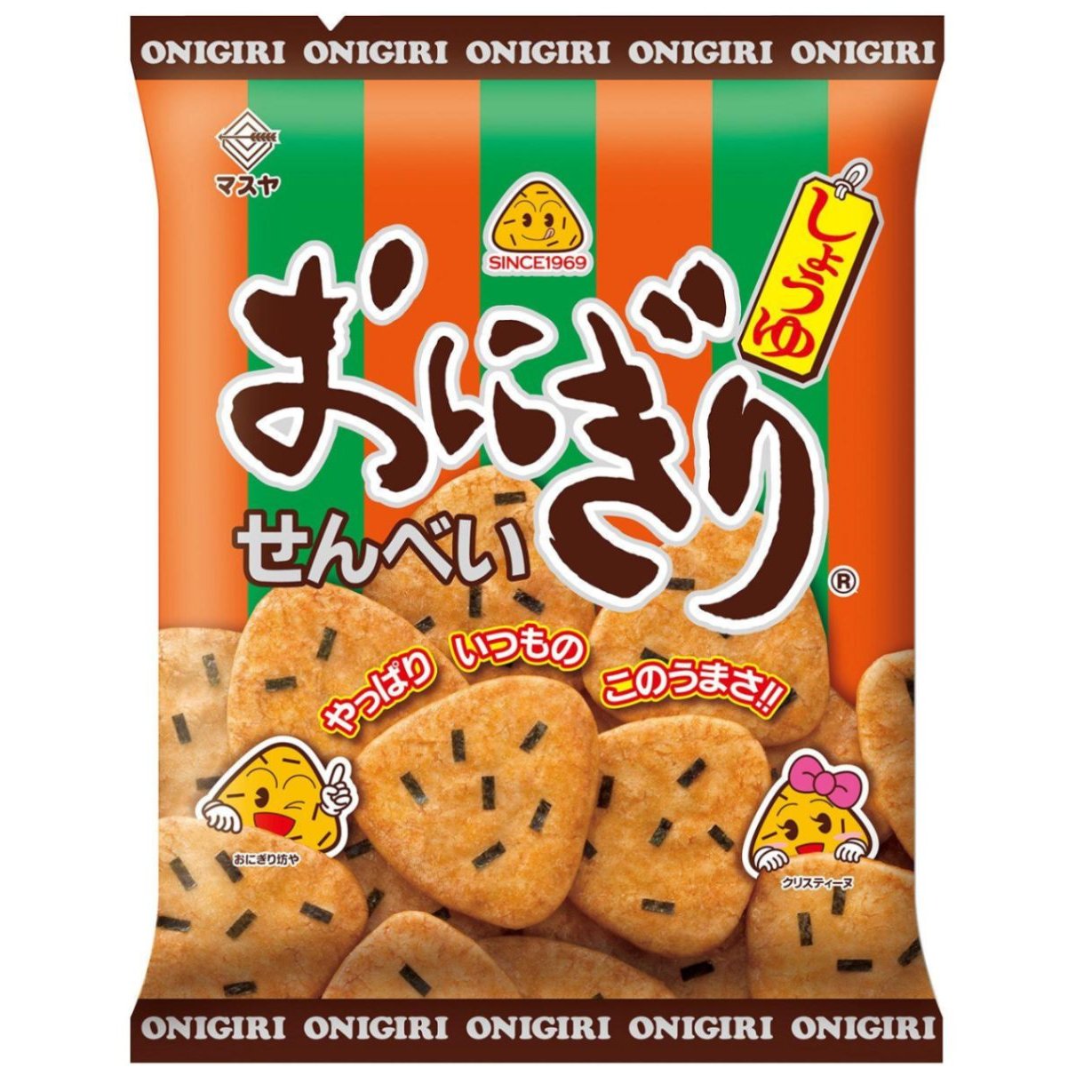 ますや おにぎりせんべい しょうゆ味（3枚入り）