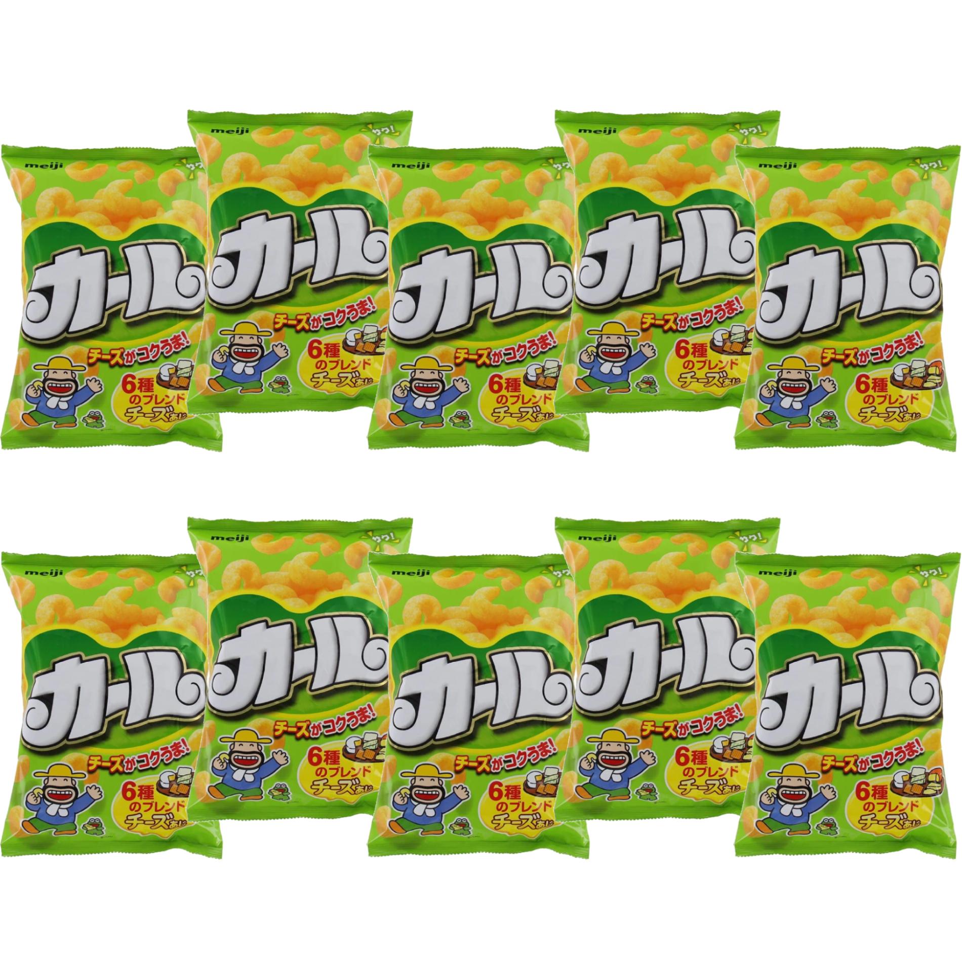 明治 カールチーズカール コーンパフスナック(10袋入り)