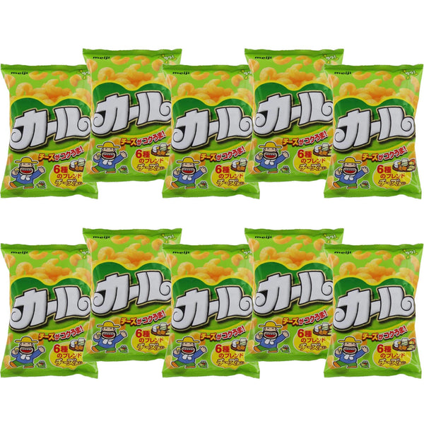 明治 カールチーズカール コーンパフスナック(10袋入り)