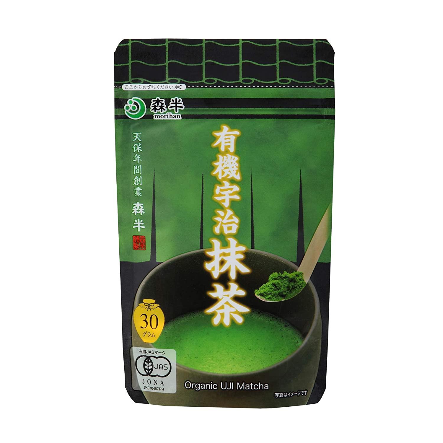 森半 オーガニック認証 宇治抹茶 緑茶パウダー 30g