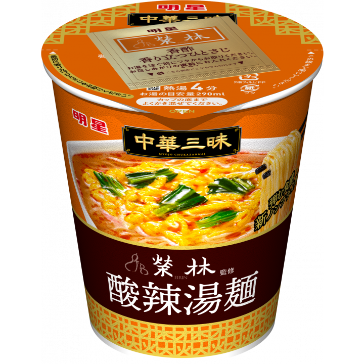 明星 一平ちゃん 中華三昧 酸辣湯ラーメン インスタントラーメン カップ 64g (6個入り)