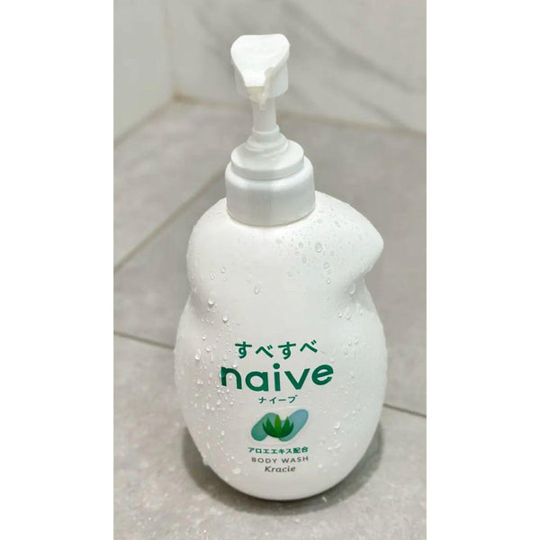 ナイーブ モイスチャライジング 植物性アロエ ボディウォッシュ ポンプボトル 530ml