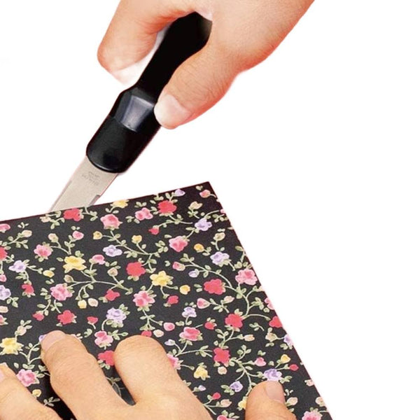 ニッケン フレキシブルペーパーナイフ ステンレス刃 安全キャップ付き 220mm