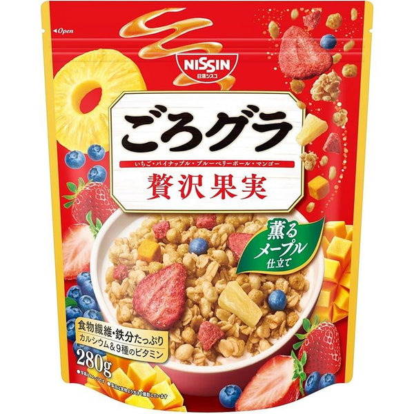 日清 ごろごろミックスフルーツグラノーラシリアル メープル味 280g