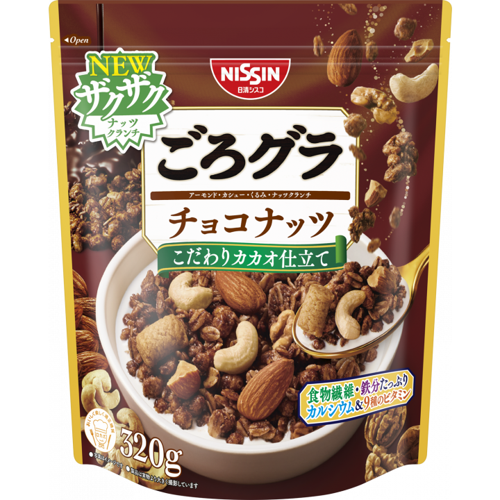 日清 ごろごろチョコレートアーモンドナッツグラノーラシリアル 320g