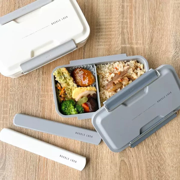 OSK こぼれ防止抗菌弁当箱 ロック付き蓋付き 850ml