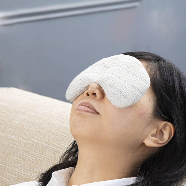 オーガニックコットン アイピロー あずき 温蒸気アイコンプレッション 19x9cm