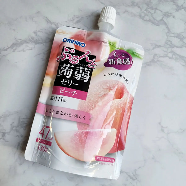 オリヒロ 飲む蒟蒻ゼリードリンク ピーチ味 130g