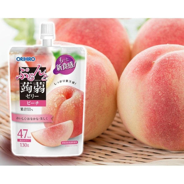 オリヒロ 飲む蒟蒻ゼリードリンク ピーチ味 130g