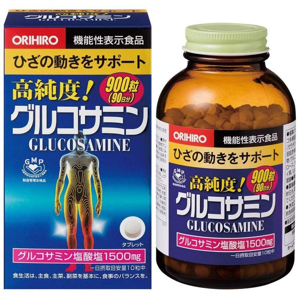 オリヒロ グルコサミン 日本製サプリメント 1500mg 900錠