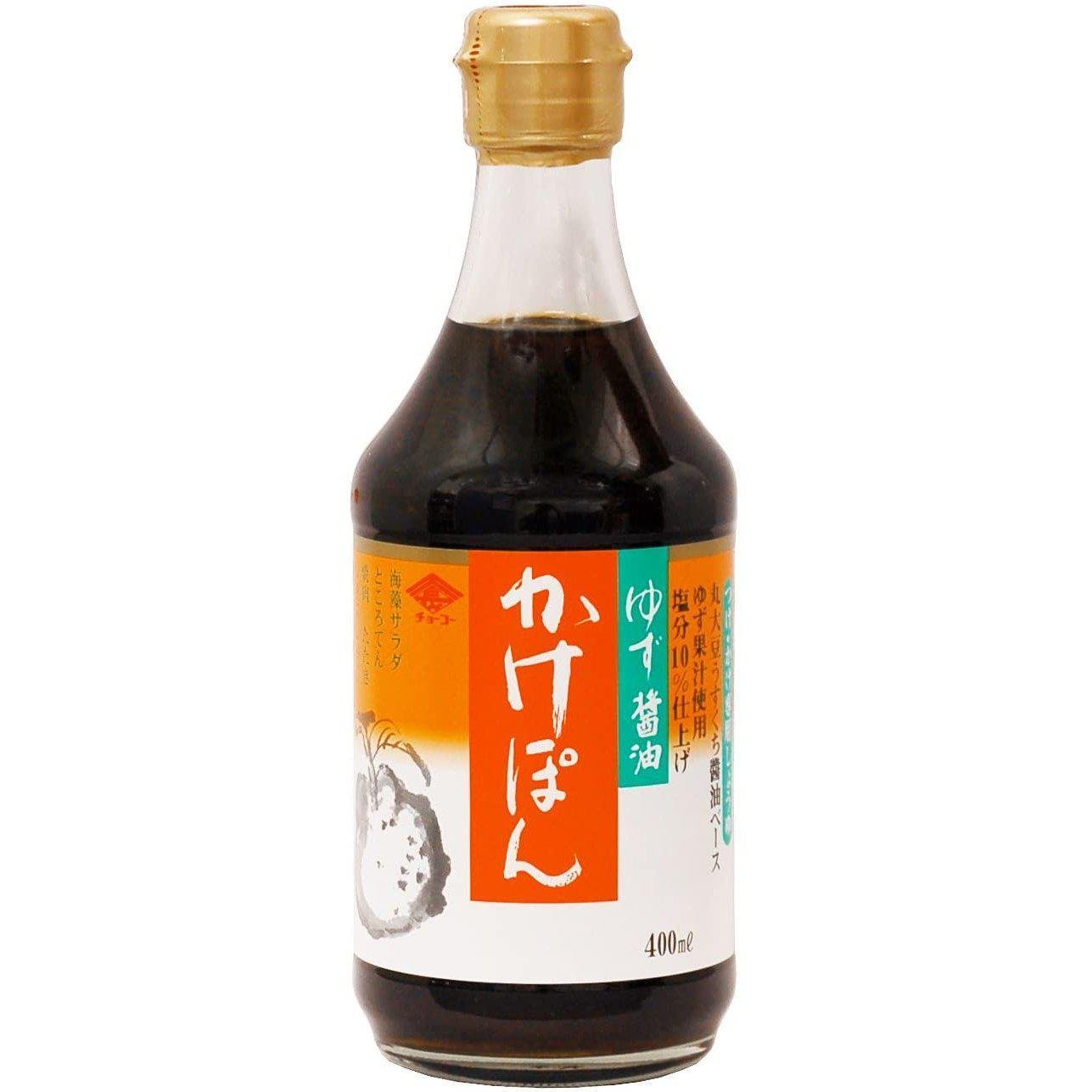 ちょこかけぽん ゆずぽん酢 非遺伝子組み換え大豆シーズニングソース 400ml