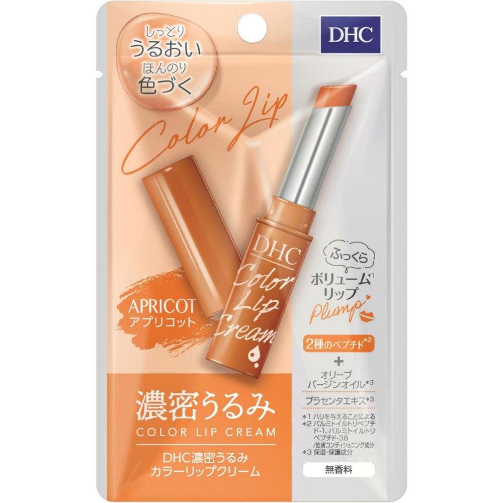 DHC カラーリップクリーム 無香料 ナチュラルリップスティック アプリコット 1.5g