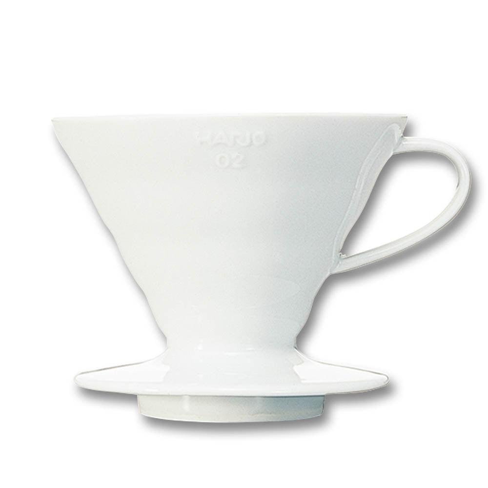 ハリオ V60 セラミックコーヒードリッパー 1~4杯用 ホワイト