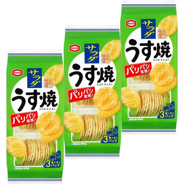 亀田サラダ うす焼きせんべい 80g (3枚入り)