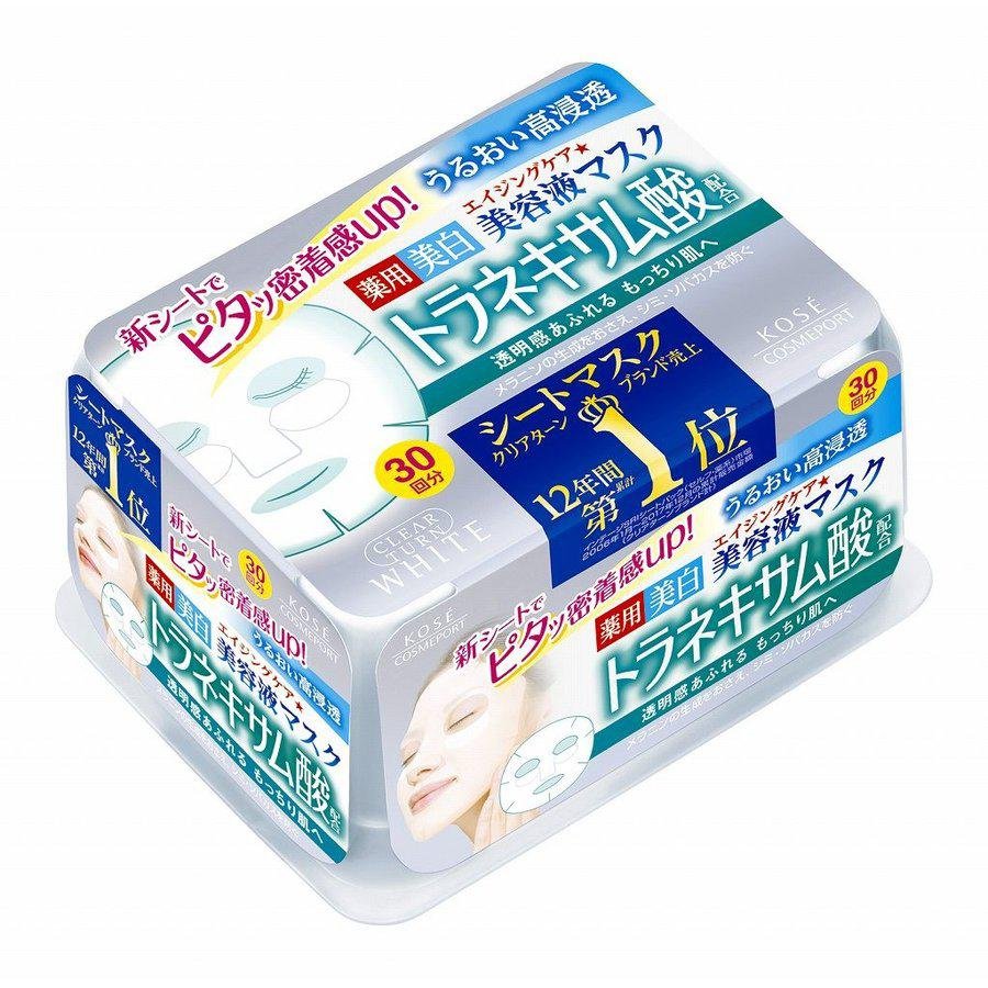 コーセー クリアターン クリアスキンマスク デイリーユース フェイシャルシートマスク 30枚