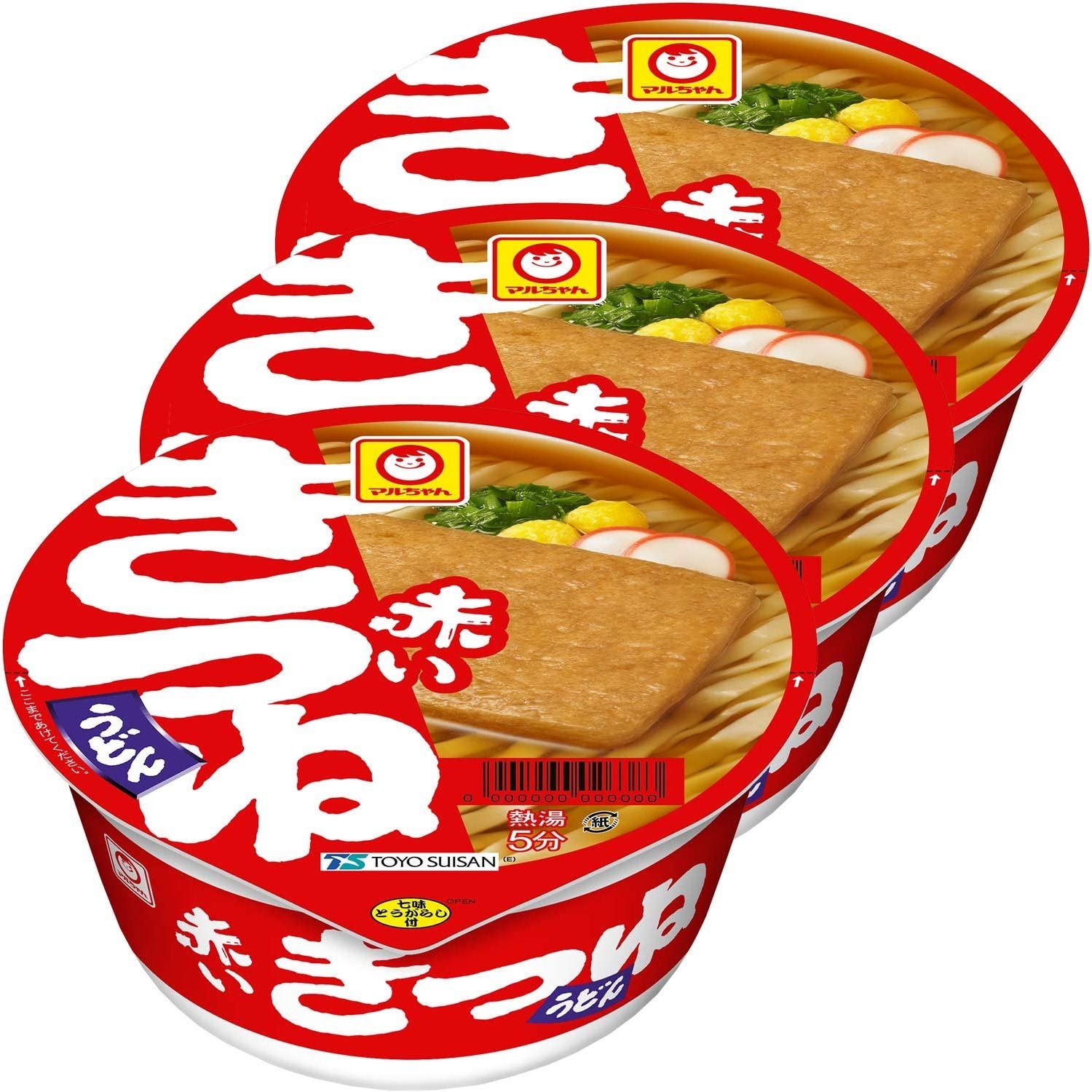 マルちゃん きつねうどん インスタントラーメン カップ 96g (3個パック)