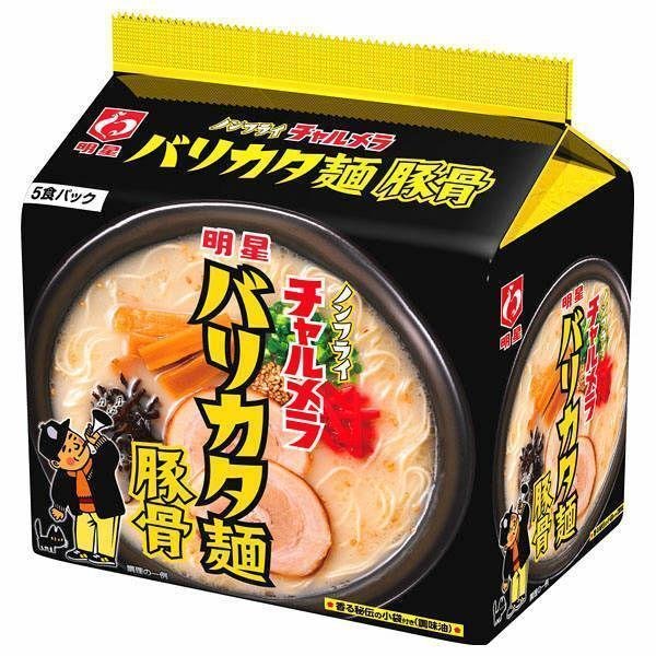 明星 チャルメラ とんこつラーメン 即席麺 5食入