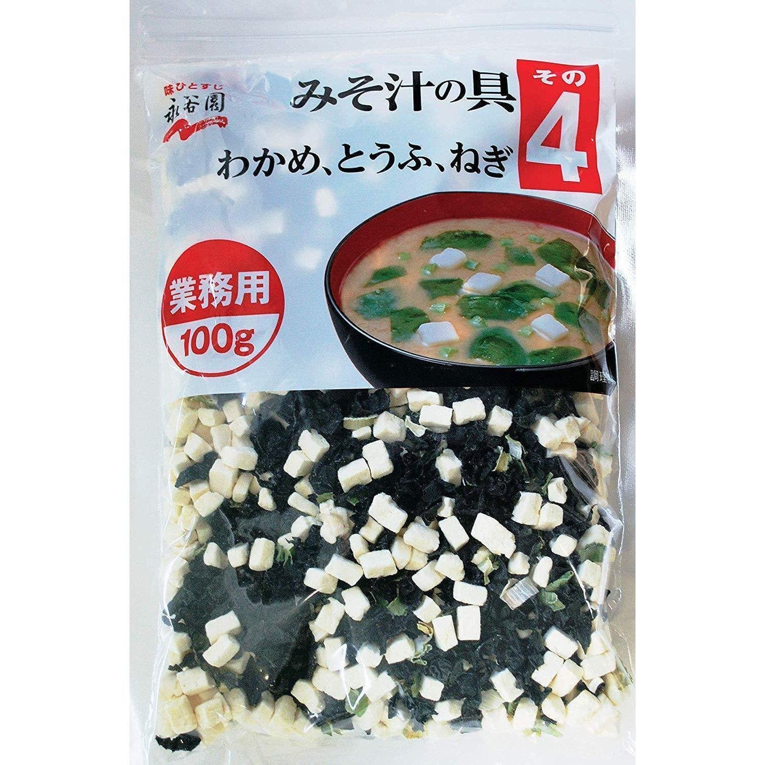 永谷園 インスタント味噌汁の具材(わかめ、豆腐、ネギ)100g
