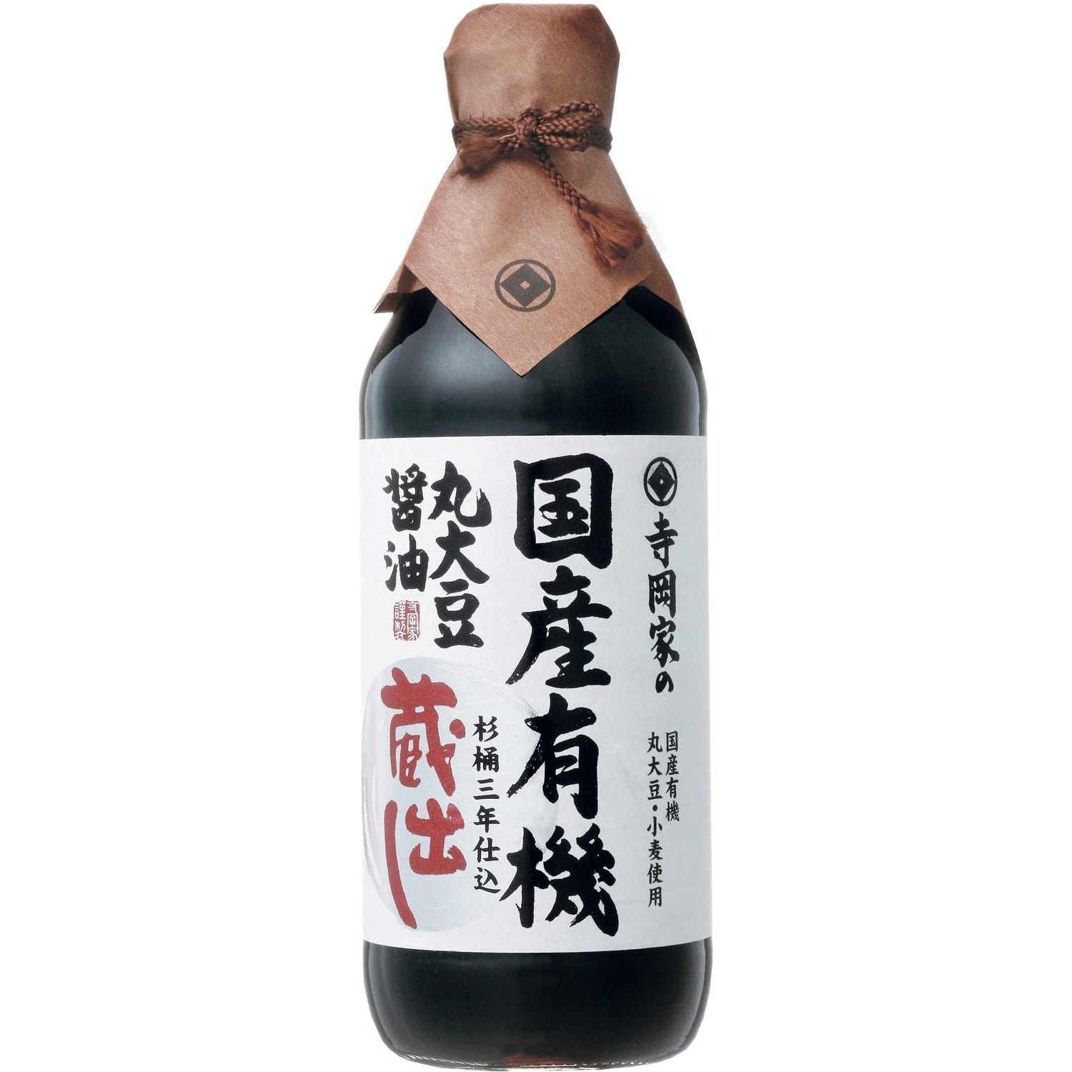 寺岡 有機醤油 国産樽熟成醤油 500ml