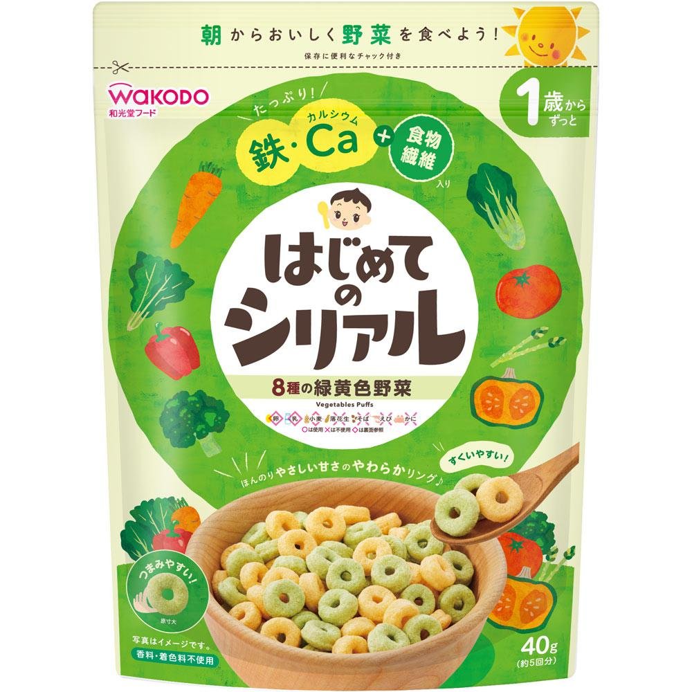 和光堂 野菜パフ ベビー用朝食シリアル 12ヶ月以上 40g