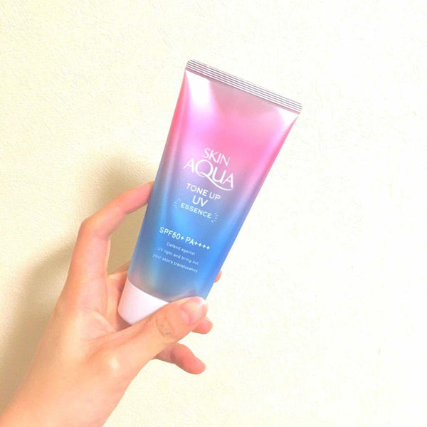 スキンアクア トーンアップ UVエッセンス ティンテッドサンスクリーン ラベンダー SPF50+ 80g
