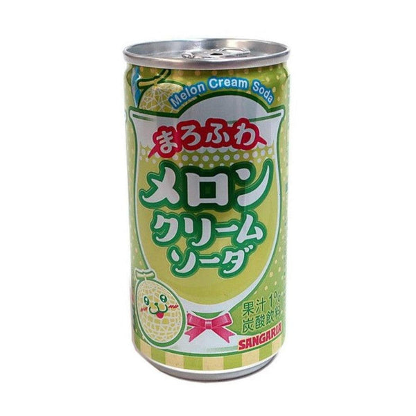 サンガリア マロフワ メロンクリームソーダ ドリンク 190g(30缶入り)