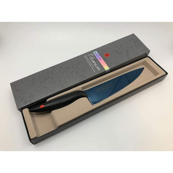 スミカマ 霞チタン包丁 ブルー 200mm