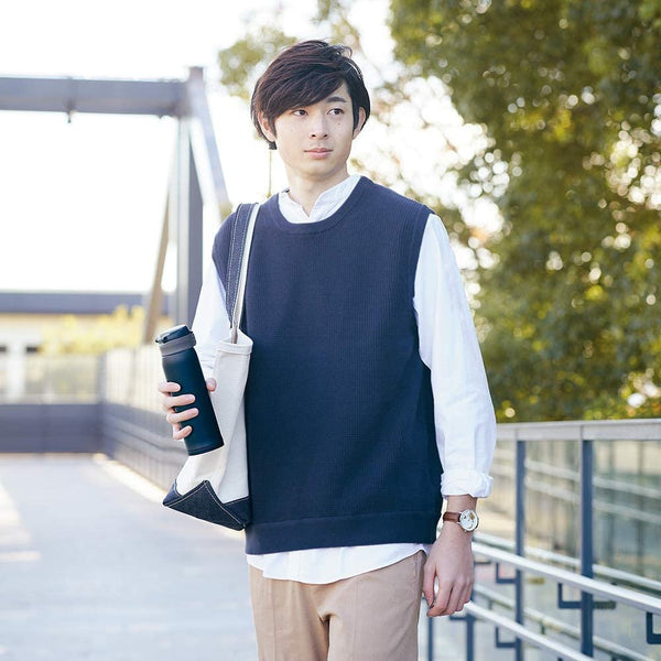 象印 ステンレスマグ 魔法瓶 ネイビー 480ml