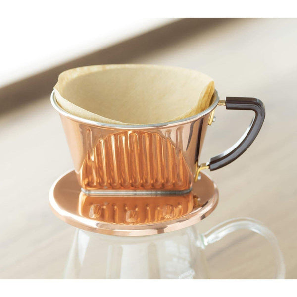 Kalita 無漂白円錐型コーヒーフィルター NK102 100枚入り。