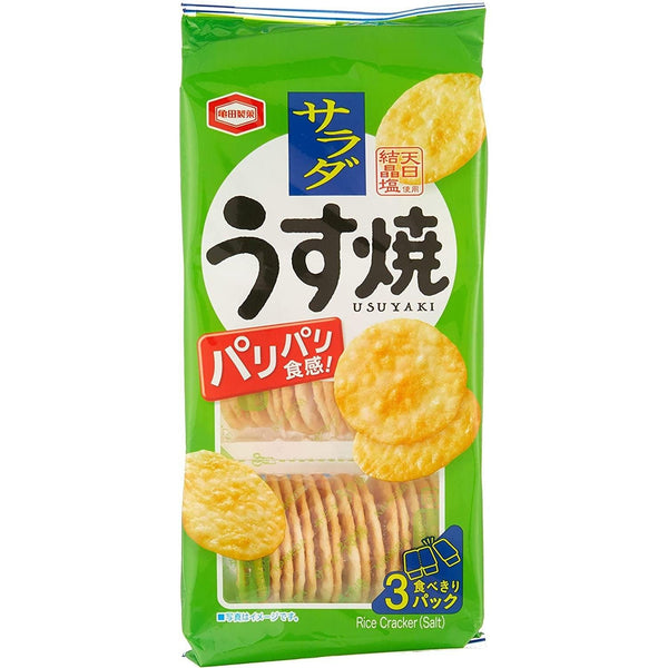 亀田サラダ うす焼きせんべい 80g (3枚入り)
