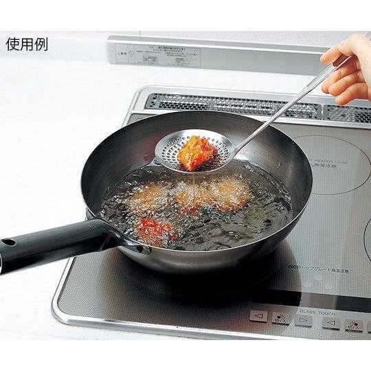サミット 平底 日本製 中華鍋 ハンドル付き (1.2mm)