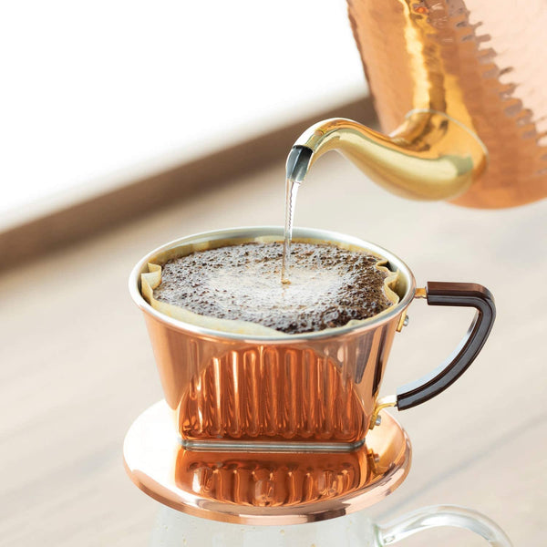 Kalita 無漂白円錐型コーヒーフィルター NK102 100枚入り。