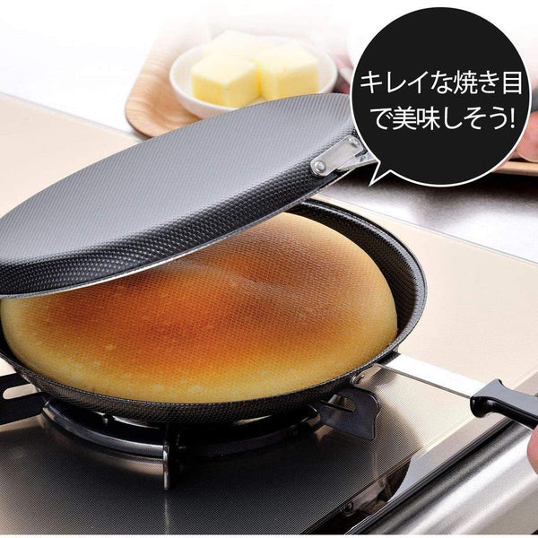 シモムラ 折りたたみ式鉄二重フライパン(IH対応)36469