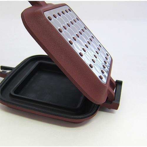 杉山金属 ホットサンドメーカー スマイルクッカーDX ワインカラー KS-2881