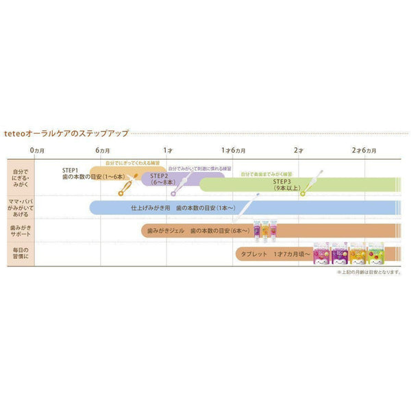 コンビジャパン テテオ ベビー歯ブラシセット