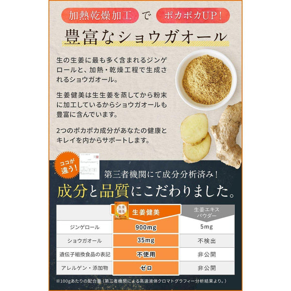 しょうが健美 国産生姜パウダー 100g