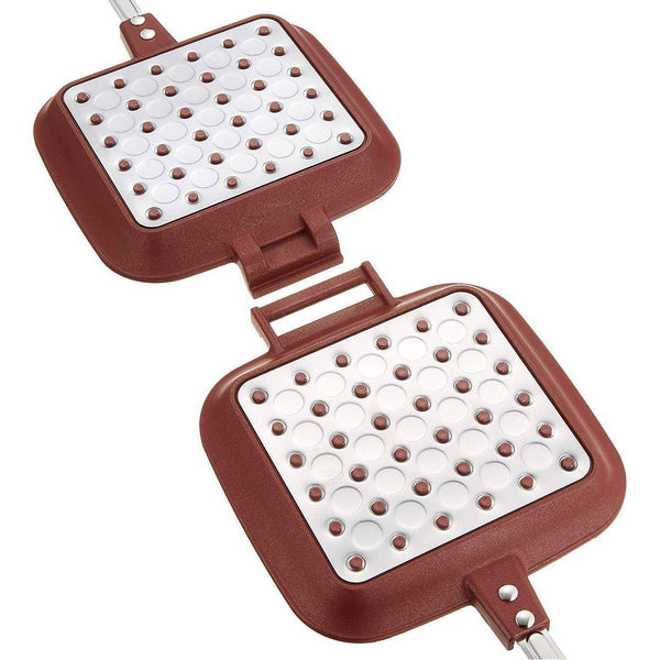 杉山金属 ホットサンドメーカー スマイルクッカーDX ワインカラー KS-2881