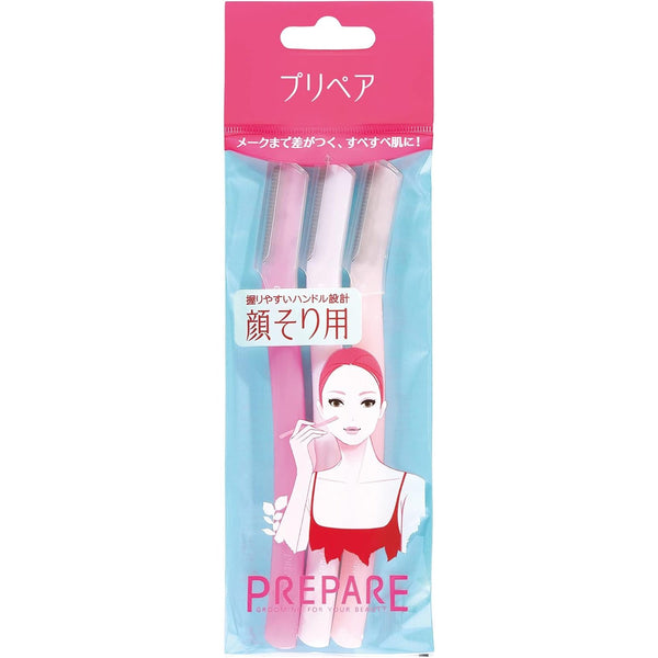プレパ ハンディ女性用顔剃り Lタイプ(3個パック)