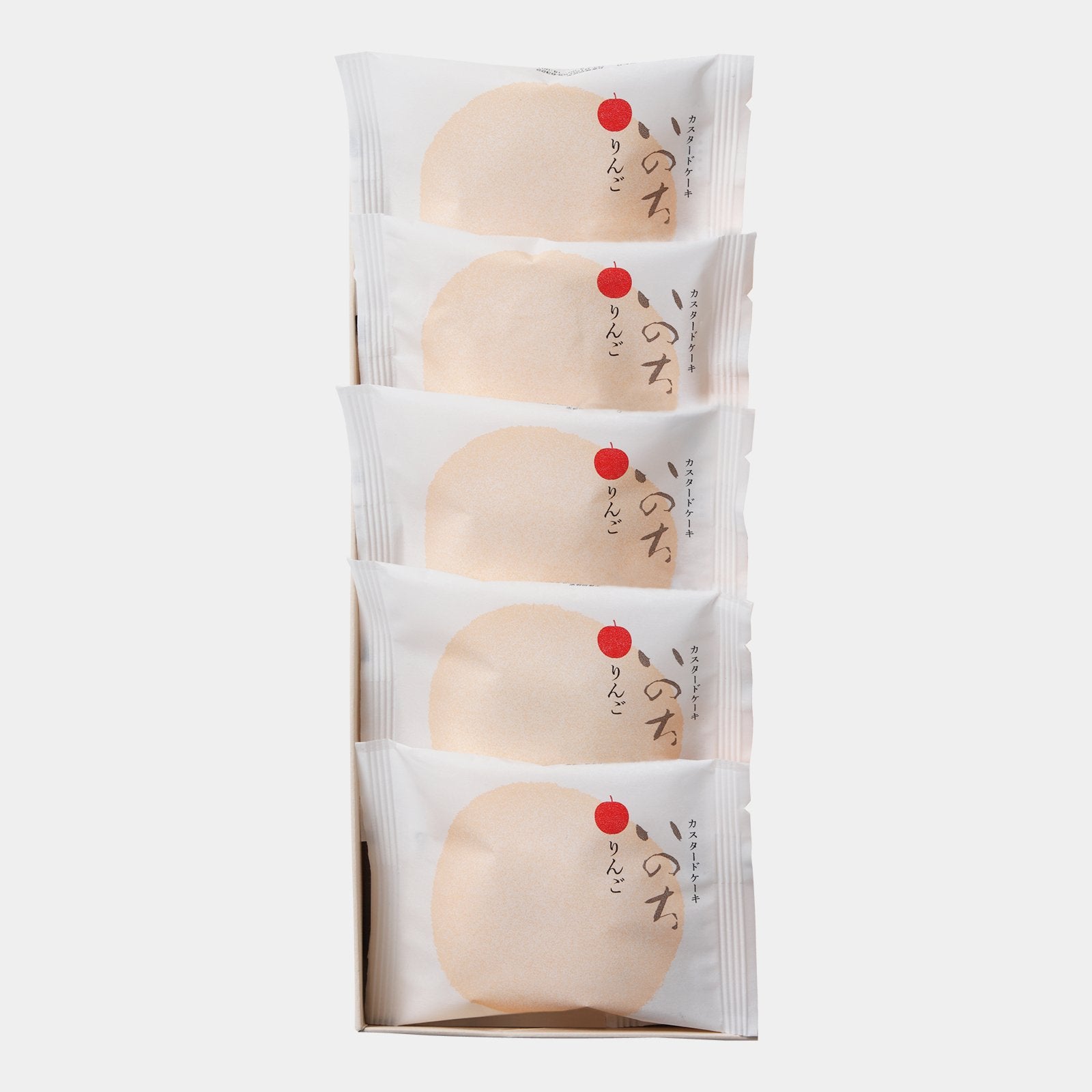 ラグノー 青森りんごカスタードクリーム 個包装ケーキ 5個入り