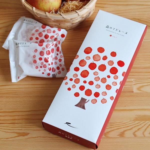 ラグノーパティシエのアップルマドレーヌ 青森りんごスポンジケーキ 5個入り