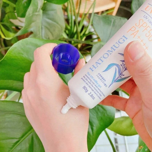 麗白 ハトムギ 日焼け止め ザUV ミルキージェル SPF50+ 80g