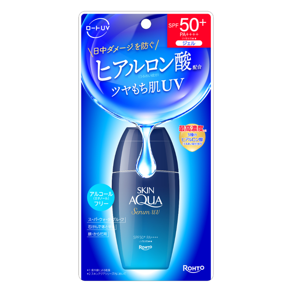 ロート製薬 スキンアクア ヒアルロン酸美容液 UV日焼け止めジェル SPF50+ 70g
