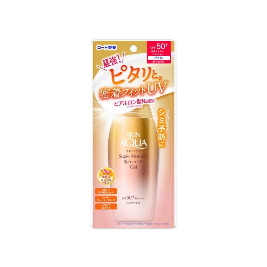 ロート製薬 スキンアクア 日焼け止め スーパーモイスチャーバリアUVジェル SPF50+ 100g