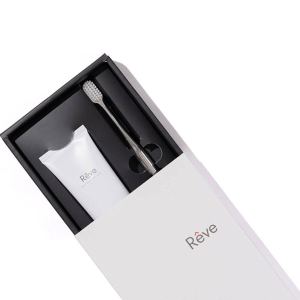 Rêve Allbe ナチュラル卵殻ジェル歯磨き粉&歯ブラシギフトセット